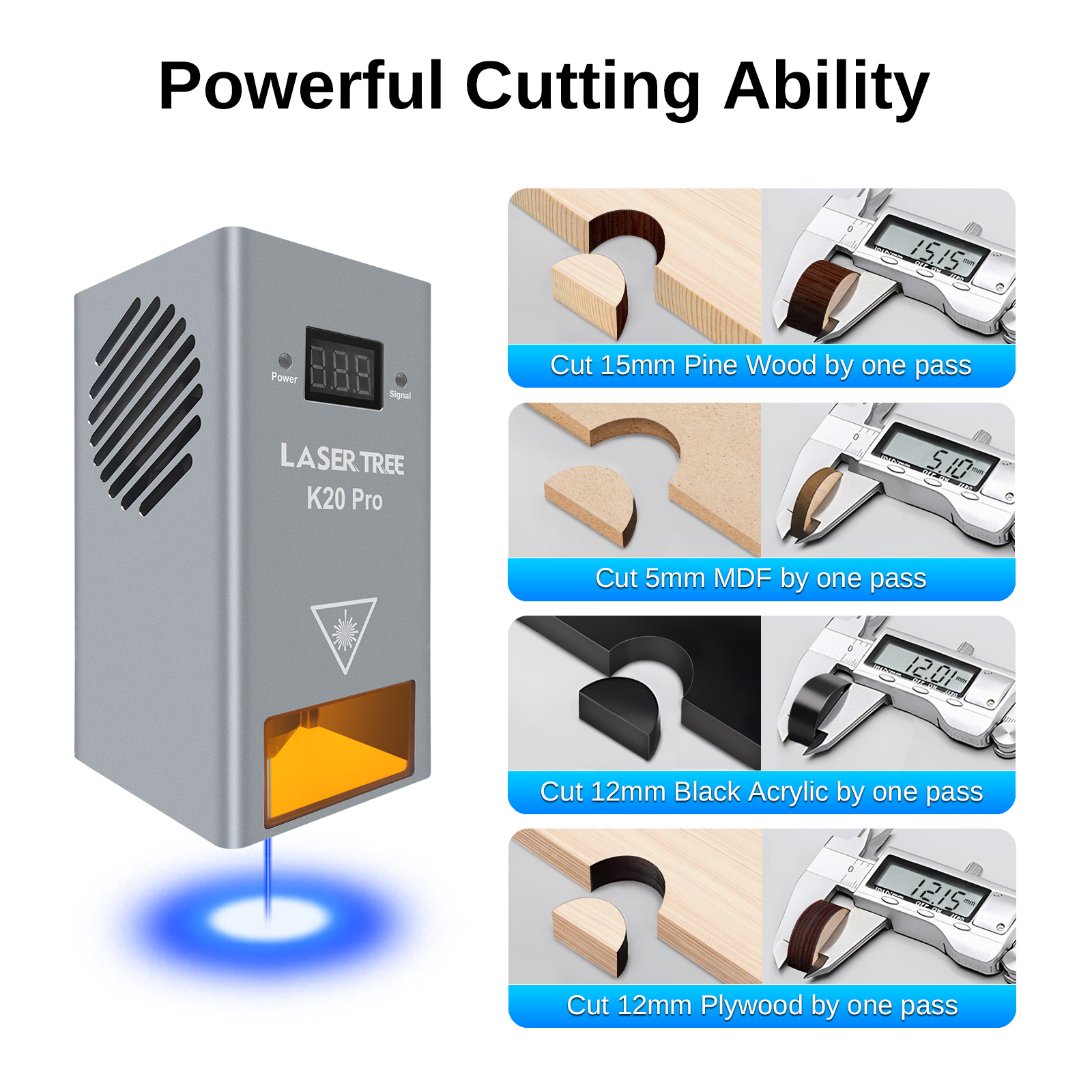 LASERBAUM 10 W 20 W 30 W 40 W  – Industrial Laser Engraver Bewertung und Preis